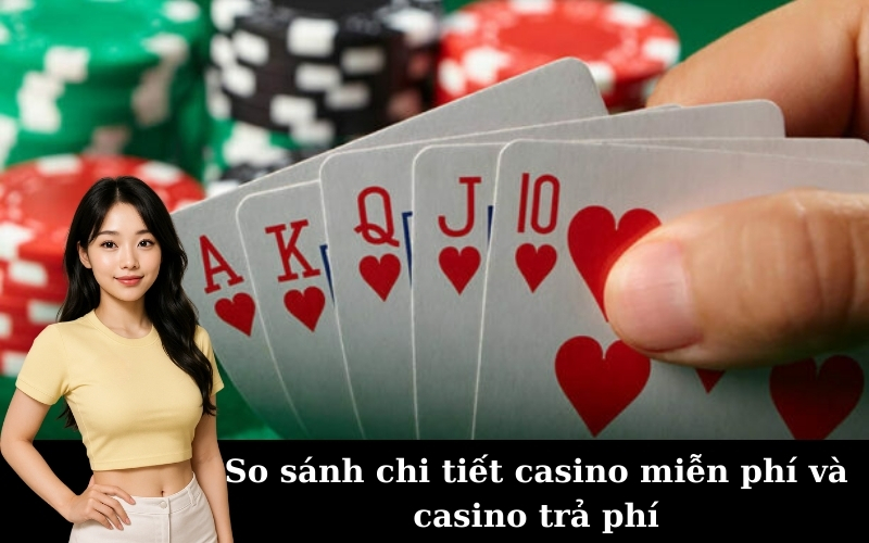 So sánh chi tiết casino miễn phí và casino trả phí