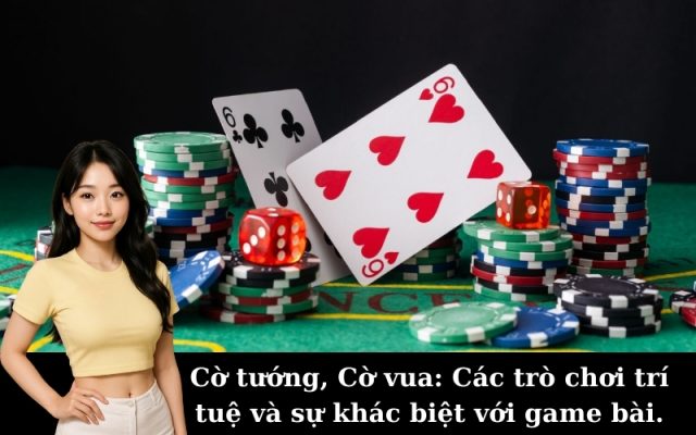 Cờ tướng, Cờ vua: Các trò chơi trí tuệ và sự khác biệt với game bài.