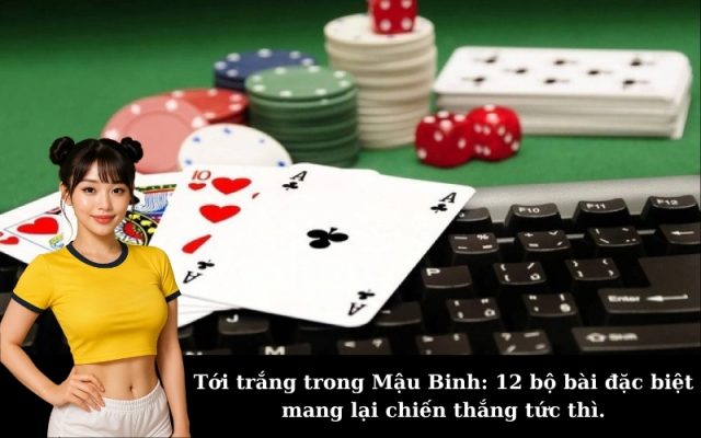 Tới trắng trong Mậu Binh: 12 bộ bài đặc biệt mang lại chiến thắng tức thì.