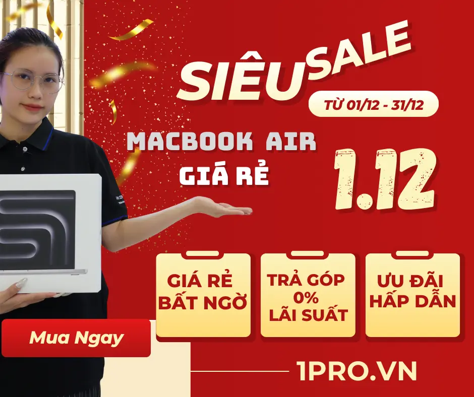 Màn hình Macbook Air hiển thị hình ảnh sắc nét và sống động