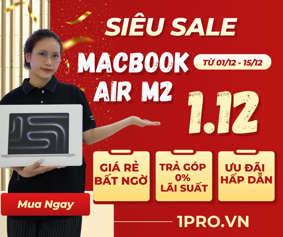 Hình ảnh Macbook Air M2 màu Midnight trên bàn làm việc hiện đại